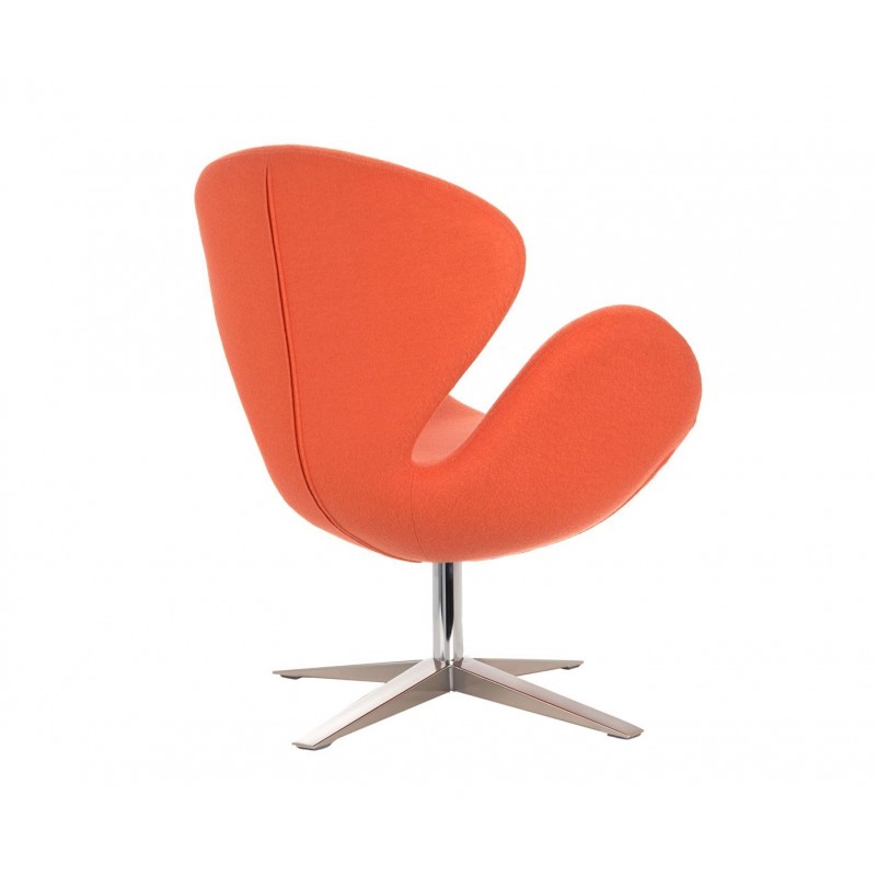 Sillón SW 30, tapizado tejido cachemir naranja