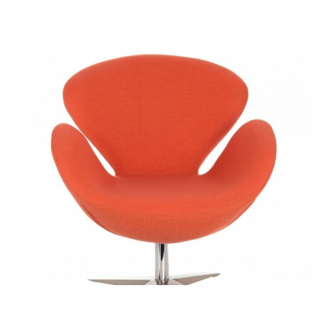 Sillón SW 30, tapizado tejido cachemir naranja