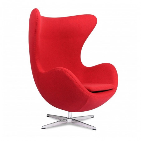 Sillón EG, tapizado cachemira rojo