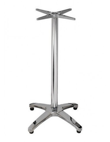Base de mesa ROMA, alta, 4 brazos, inoxidable y aluminio*