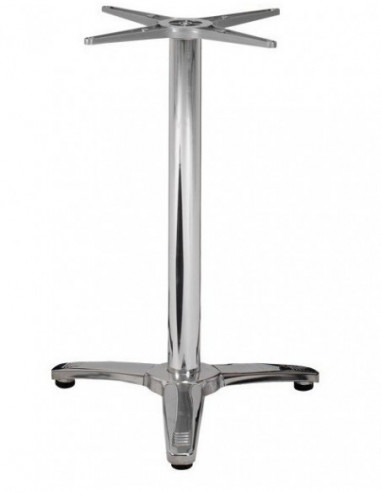 Base de mesa ROMA, 3 brazos, inoxidable y aluminio*