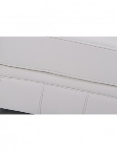 Sofá CHESTER, 3 plazas, similpiel blanca