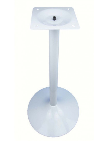 Base de mesa CRISS, alta, blanca, base de 45 cms de diámetro, altura 110 cms