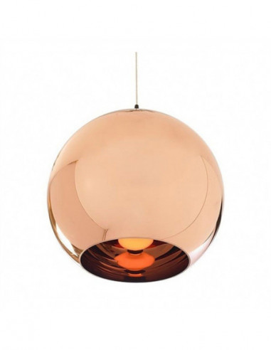 Lámpara HUGO, colgante, cristal, color cobre, 40 cms de diámetro