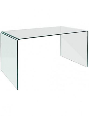 Mesa CONCORD NEW, cristal curvado, 150 x 80 cms