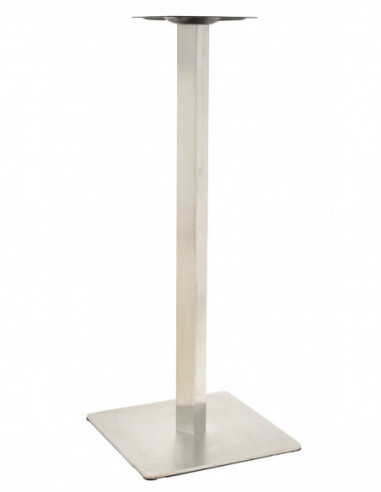 Base de mesa COPACABANA, alta, acero inoxidable, base de 45 x 45 cms, altura 110 cms