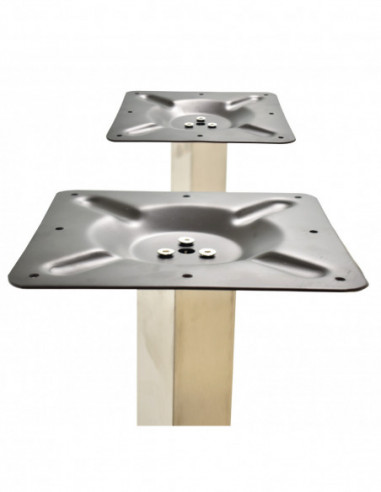 Base de mesa IPANEMA, acero inoxidable, base de 70 x 40 cms, altura 72 cms