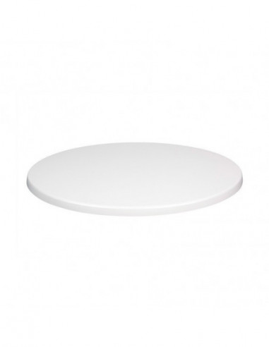 Tablero de mesa Werzalit-SM, BLANCO 01, 80 cms de diámetro*.
