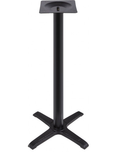 Base de mesa CARIBE, alta, negra, base de 56 x 56 cms, altura 110 cms