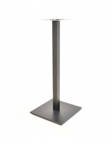 Base de mesa BEVERLY, alta, tubo cuadrado, negra, base de 45 x 45 cms, altura 110 cms