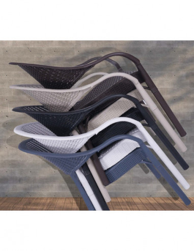 Sillón TORREMOLINOS, apilable, patas metálicas,...