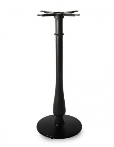 Base de mesa TÁMESIS, alta, negra, 43 cms de diámetro, altura 108 cms