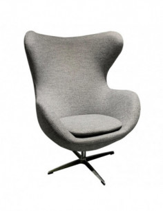 Sillón EG, tapizado cachemira gris 51