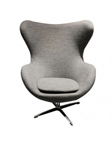 Sillón EG, tapizado cachemira gris 51