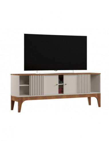 Mueble TV FLORENCIA, blanco roto y matte, 160 cms.