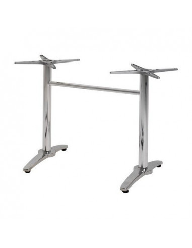 Base de mesa ROMA, rectangular, inoxidable y aluminio ( Ver también 110.BROMART )
