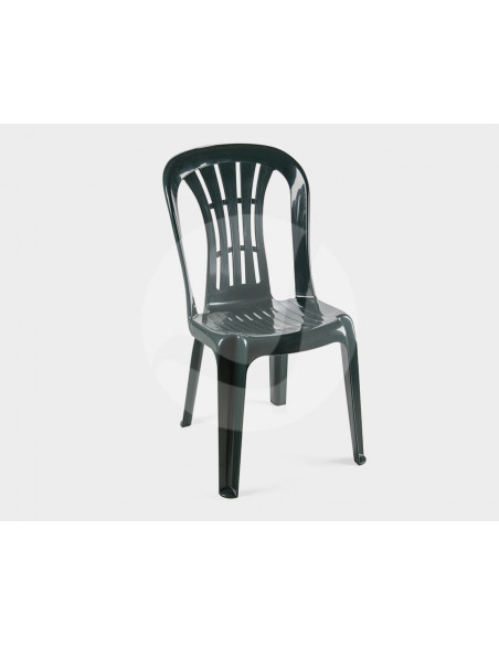 Silla CANARIAS, monoblock, apilable, verde