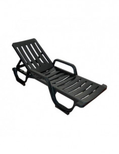 Tumbona MALAGA, reposabrazos, 5 posiciones, apilable,...