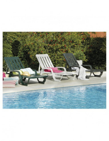 Tumbona MALAGA, reposabrazos, 5 posiciones,...