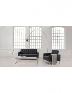 Lámpara NEW ARC BIG, pie salón, base de mármol blanco 2