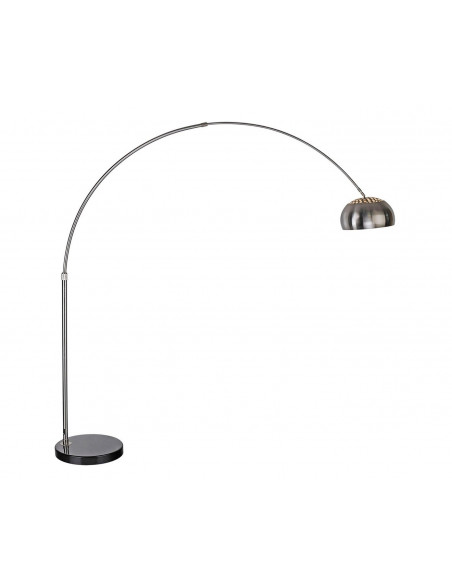 Lámpara AR, pie salón, cromada, base mármol negro