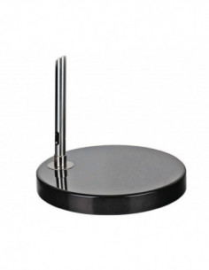 Lámpara AR, pie salón, cromada, base mármol negro 2