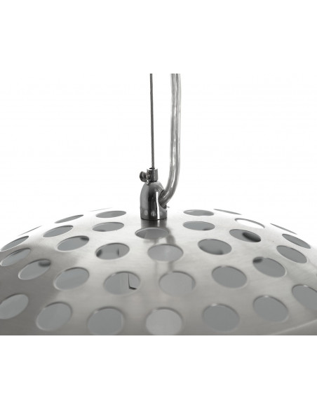 Lámpara ARC, colgante, diseño, cromado satinado