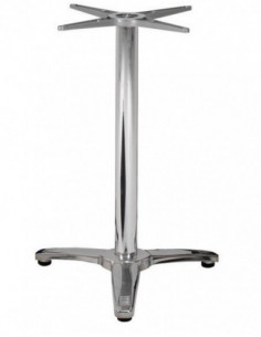 Base de mesa ROMA, 3 brazos, inoxidable y aluminio*