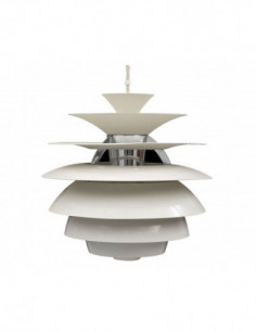 Lámpara CYGNY, aluminio, blanca, 40 cms de diámetro 2