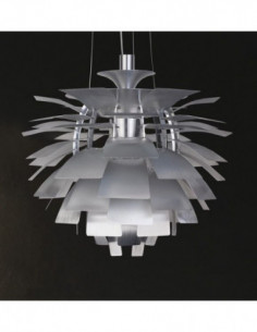 Lámpara ARTIC, aluminio, plata, 48 cms. de diámetro