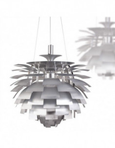 Lámpara ARTIC, aluminio, plata, 60 cms. de diámetro