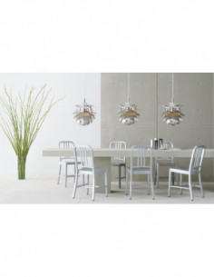 Lámpara ARTIC, aluminio, plata, 70 cms. de diámetro 2