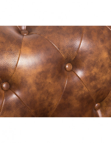 Sofá CHESTER, 3 plazas, similpiel cuero viejo