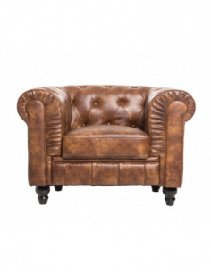 Sillón CHESTER, similpiel cuero viejo 2