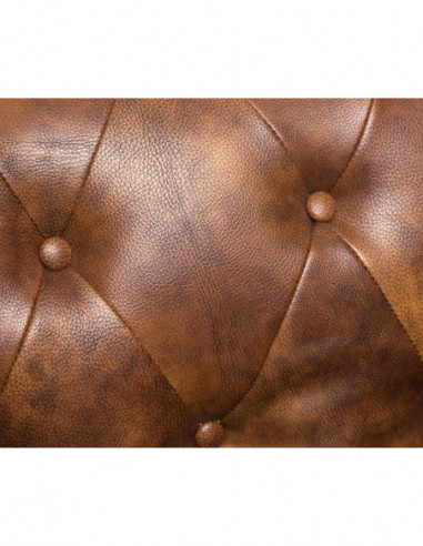 Sillón CHESTER, similpiel cuero viejo