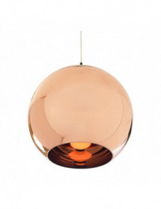 Lámpara HUGO, colgante, cristal, color cobre, 40 cms de...