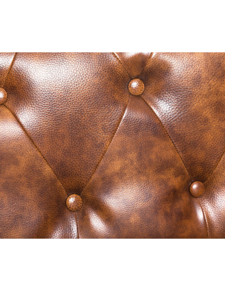 Sofá CHESTER, 2 plazas, similpiel cuero viejo