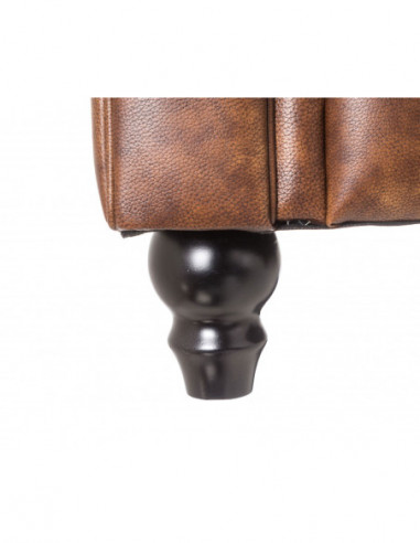 Sofá CHESTER, 2 plazas, similpiel cuero viejo