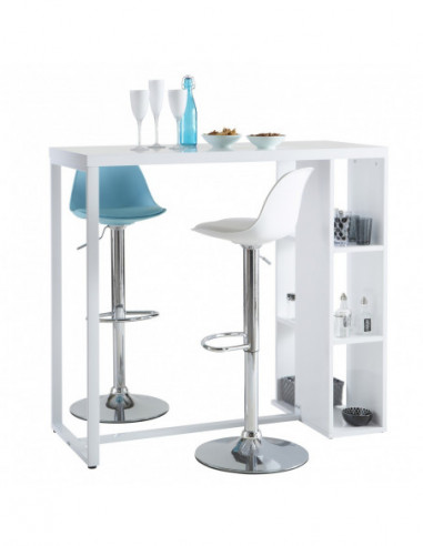 Taburete TOW RG, cromado, polipropileno y cojín...