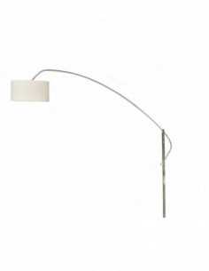 Lámpara OMEGA, pie de salón, cromada, mármol, pantalla... 2