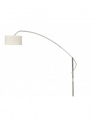 Lámpara OMEGA, pie de salón, cromada, mármol,...