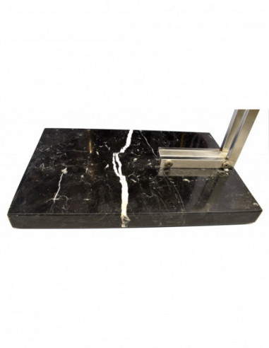 Lámpara OMEGA, pie de salón, cromada, mármol,...