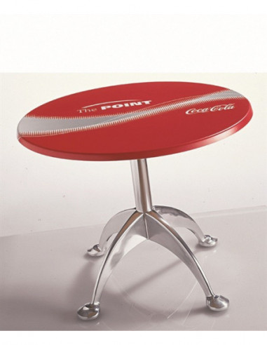 Tablero de mesa Werzalit - Ejemplo Logo Coca cola