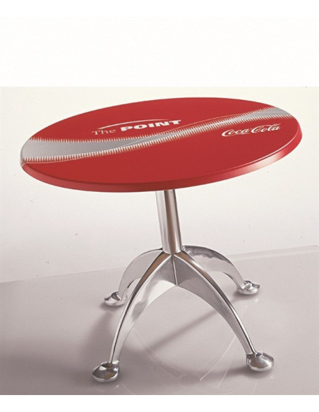 Tablero de mesa Werzalit - Ejemplo Logo Coca cola