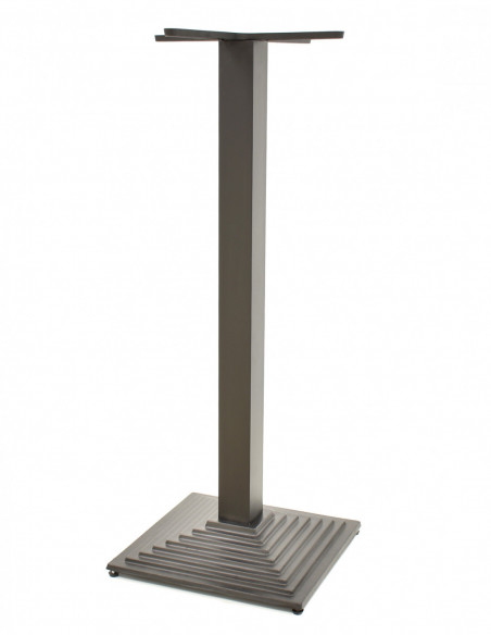 Base de mesa ELBA, alta, negra, base de 44 x 44 cms, altura 110 cms