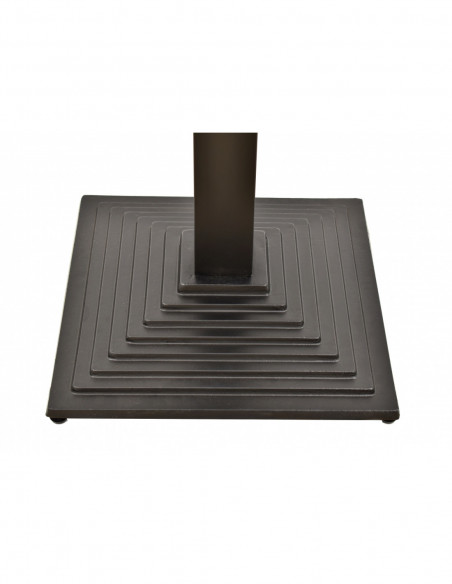 Base de mesa ELBA, alta, negra, base de 44 x 44 cms, altura 110 cms