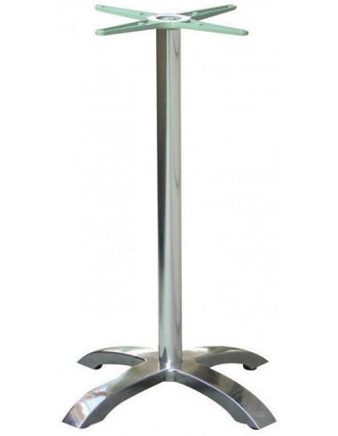 Base de mesa MILAN, alta, 4 brazos, aluminio*
