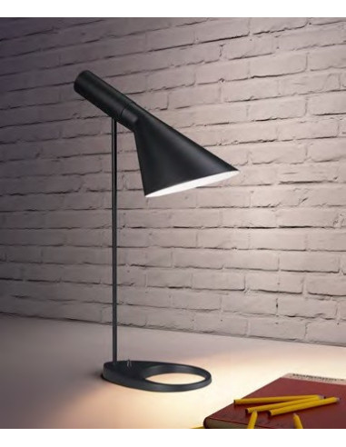 Lámpara JACOB, de mesa, negra