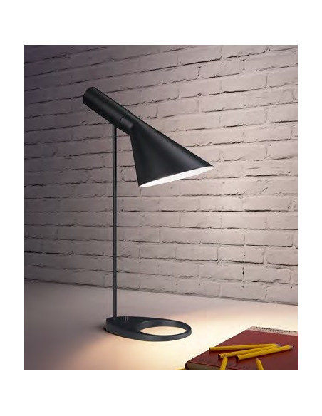 Lámpara JACOB, de mesa, negra