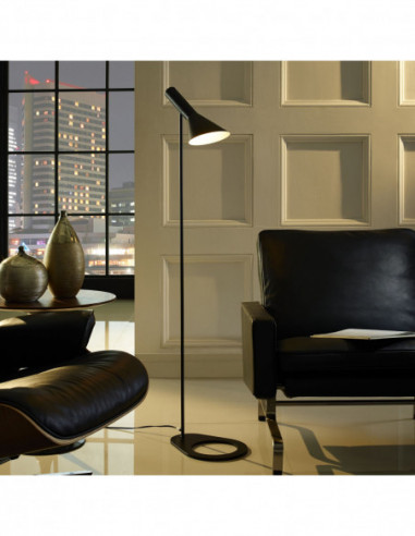 Lámpara JACOB, pie salón, negra